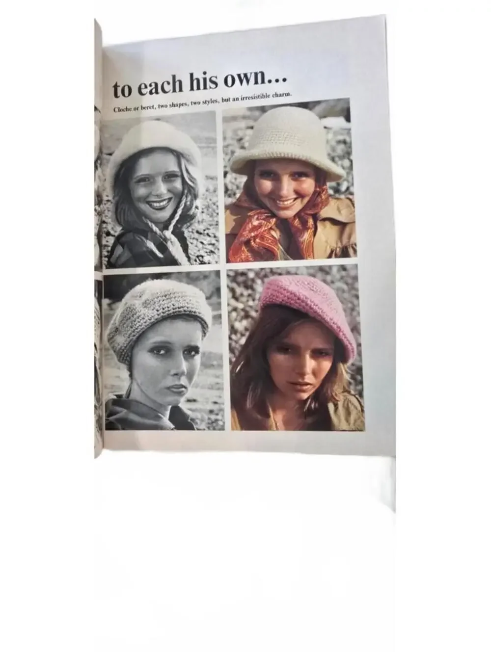 Vintage mon tricot Knit & Crochet Special Caps Booklet